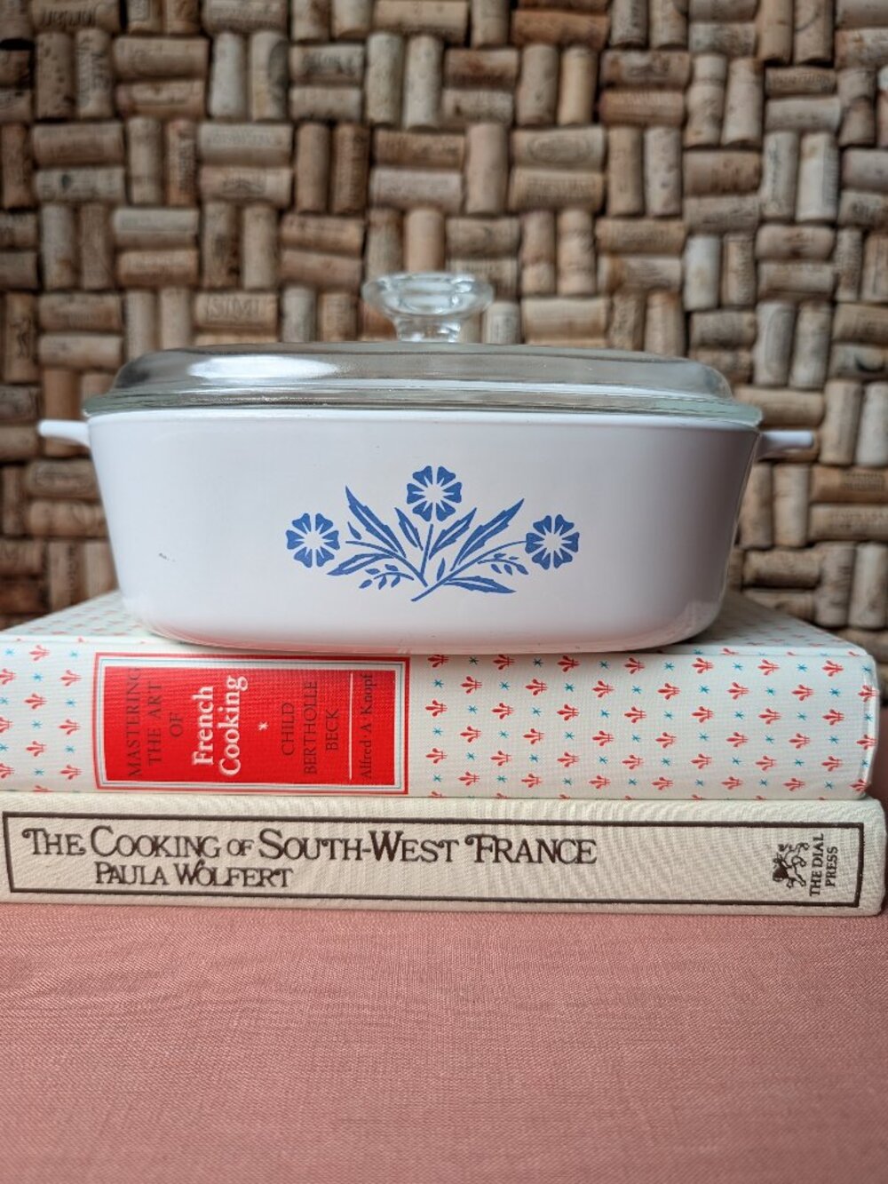 2 Quart CorningWare Blue Cornflower P‑2‑B Casserole Dish with Lid